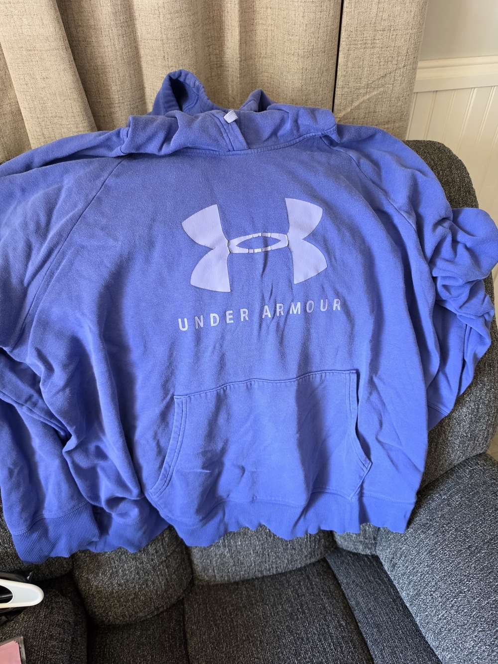 Under Armour Men's Blue Crewneck Pullover Hoodie